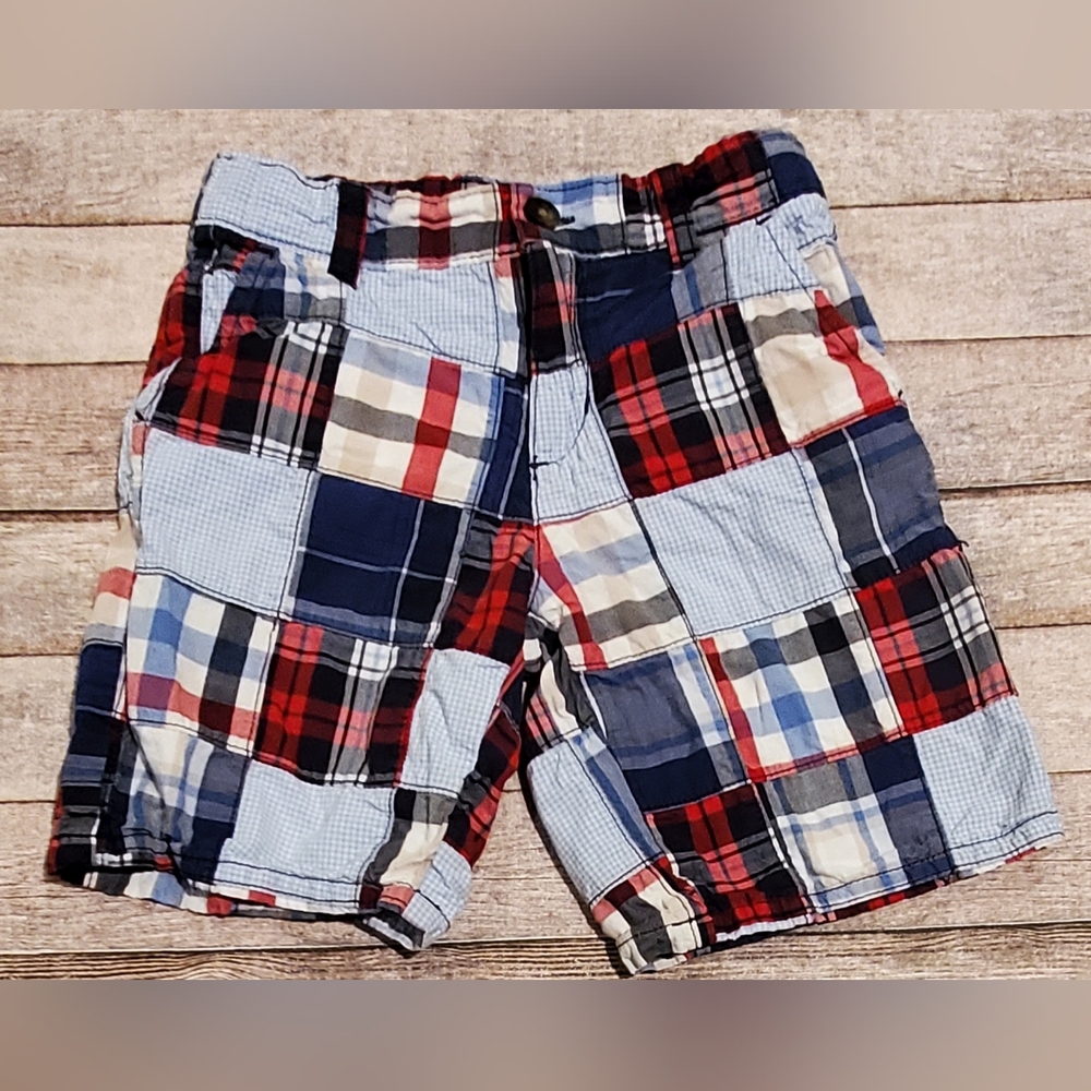 Janie & Jack Standout Sailor Boys Size 6 Patchwor Shorts